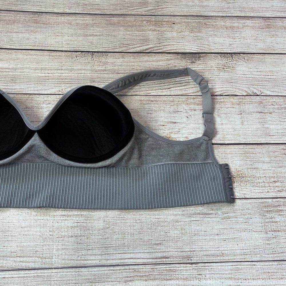 Everyday Seamless Gray Bralette - Soft Supportive Sleep & Lounge Bra - Picture 8 of 9